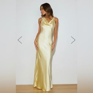 Special Guest Satin Maxi Dress